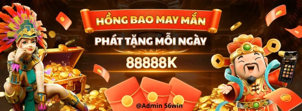 Hồng bao may mắn tại 56win07 com
